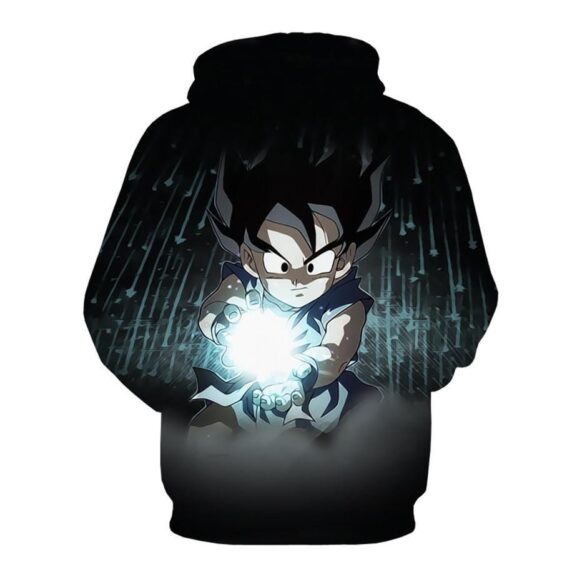 DBZ Kid Goku Rage Greatest Super Kamehameha Full Print Cool Hoodie - Image 2