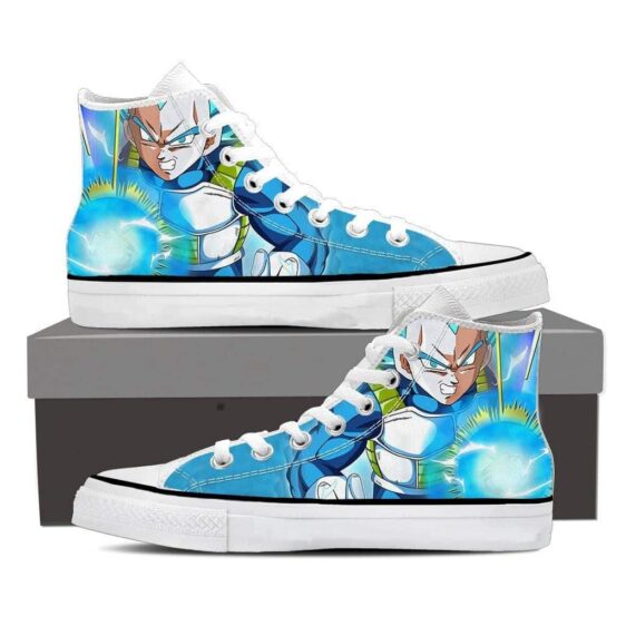 DBZ Super Saiyan Vegeta Epic Energy Punch Blue Sneaker Shoes