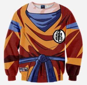 DBZ - Goku Costume Skin Gear Armour 3D Sweatshirt - Saiyan Stuff