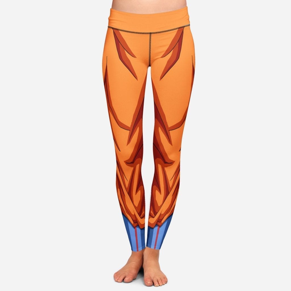 Dragon Ball Z Goku Women Cosplay Orange Leggings Yoga Pants