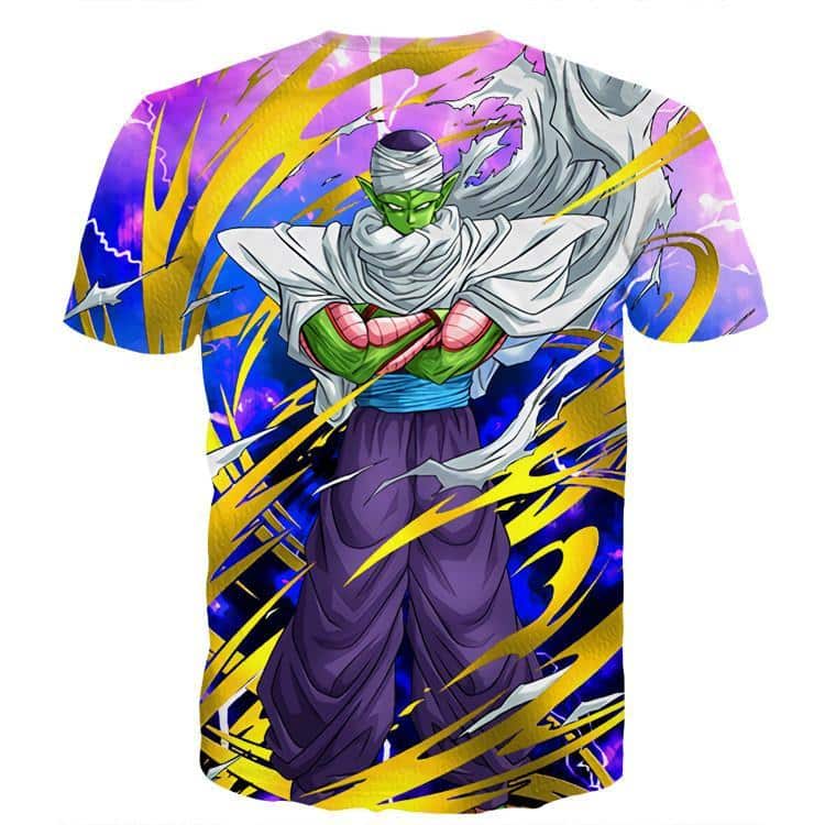 Dragon Ball Angry Piccolo Waiting Fight Aura Yellow Fashion T-Shirt - Image 2