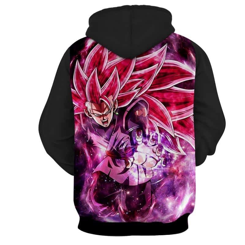 Dragon Ball Black Goku Rose 3 Ultra Instinct Epic Hoodie - Image 2