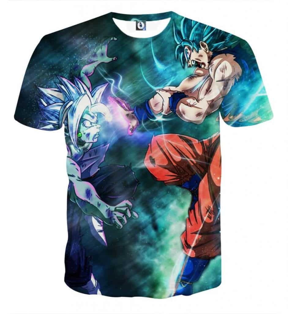 Dragon Ball Fused Zamasu Goku Blue Super Saiyan Epic T-Shirt - Saiyan Stuff...