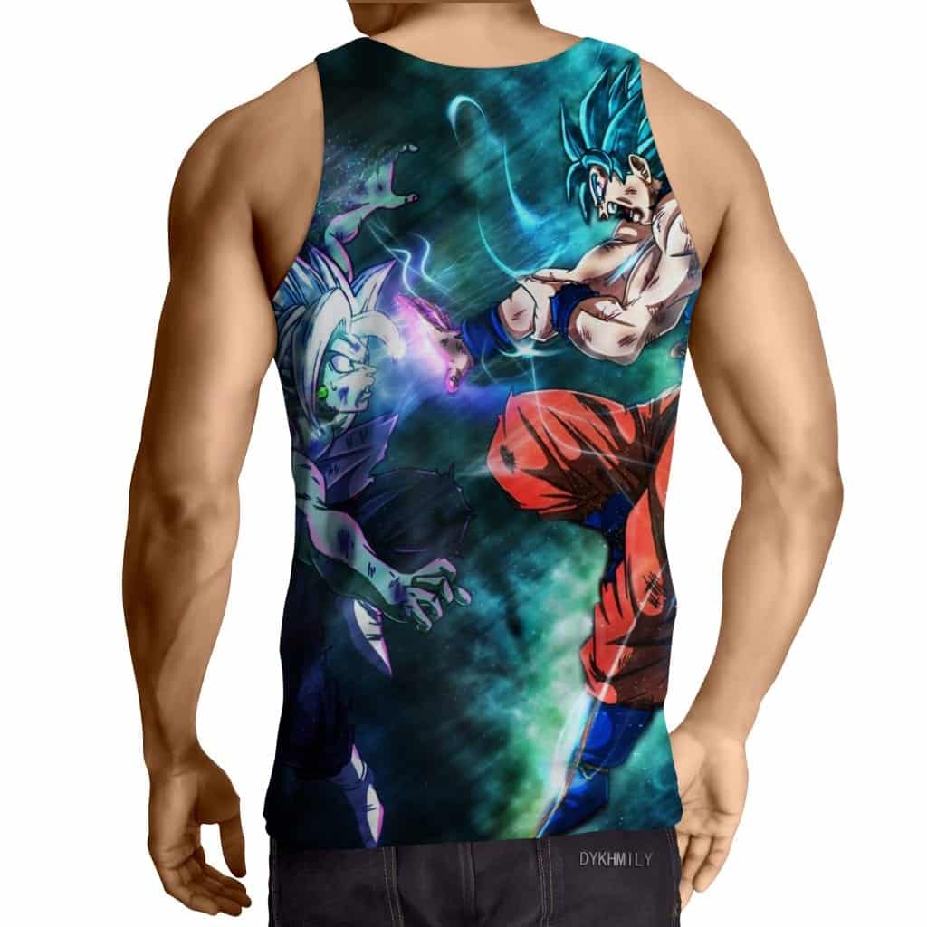 Dragon Ball Fused Zamasu Goku Blue Super Saiyan Summer Tank Top - Image 2