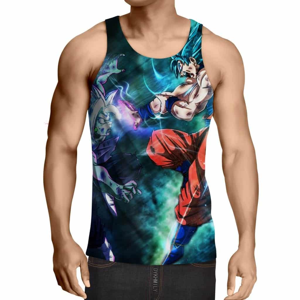 Dragon Ball Fused Zamasu Goku Blue Super Saiyan Summer Tank Top