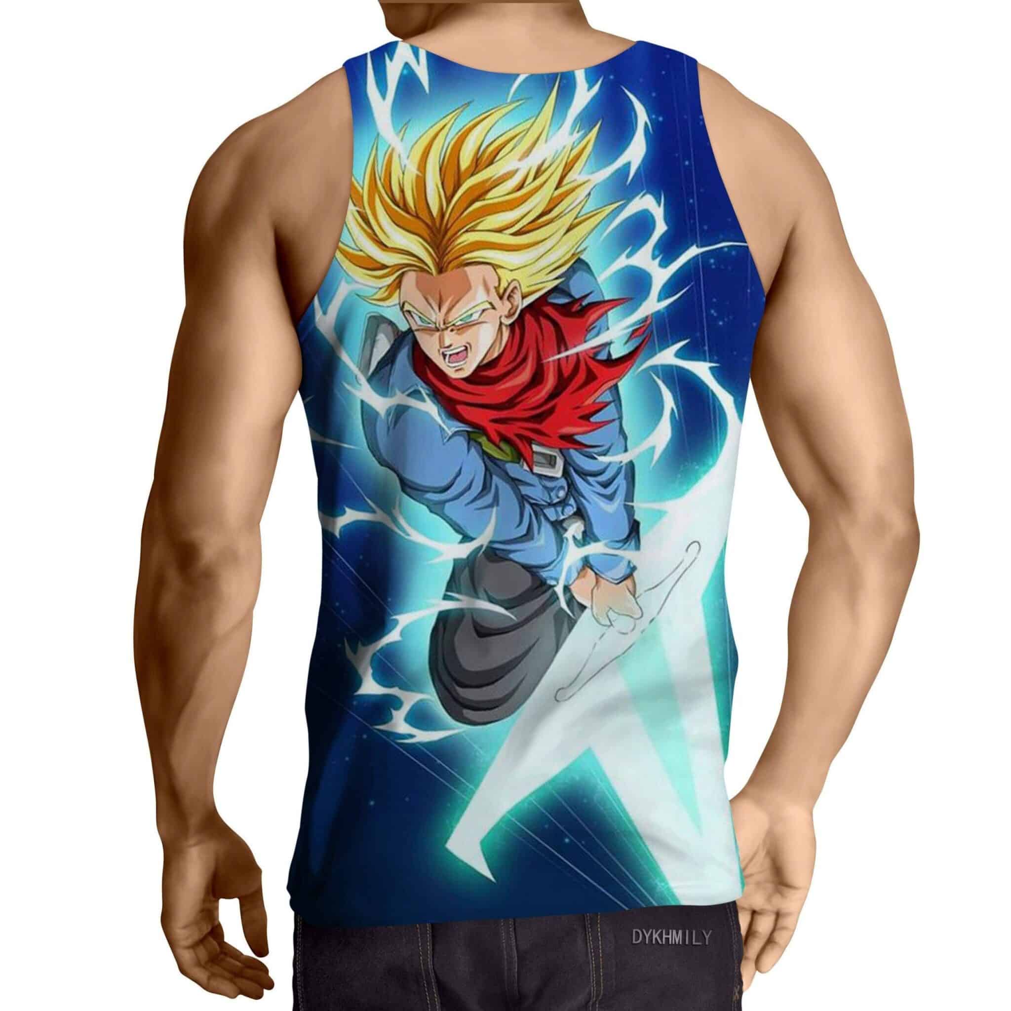 Dragon Ball Future Trunks Young Super Saiyan Anime Theme Tank Top - Image 2