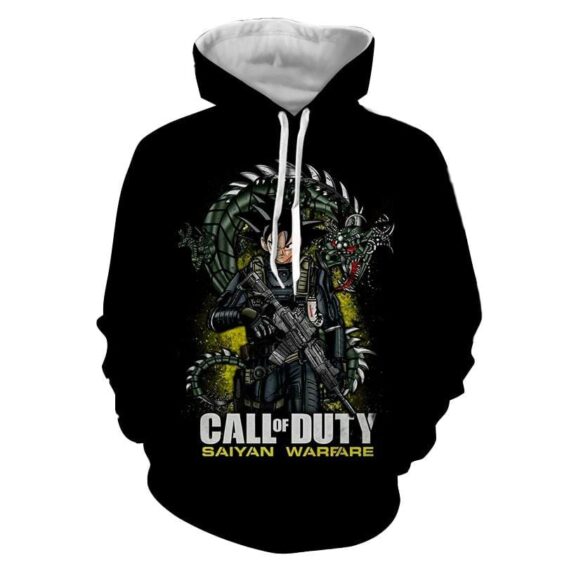 Dragon Ball Goku Call Of Duty Meta Saiyan Warfare Epic Hoodie