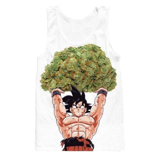 Dragon Ball Goku Ganja Weed Marijuana Spirit Bomb Tank Top - Saiyan Stuff