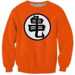 Dragon Ball Goku Master Roshi Stars Pattern Crewneck Sweatshirt - Saiyan Stuff