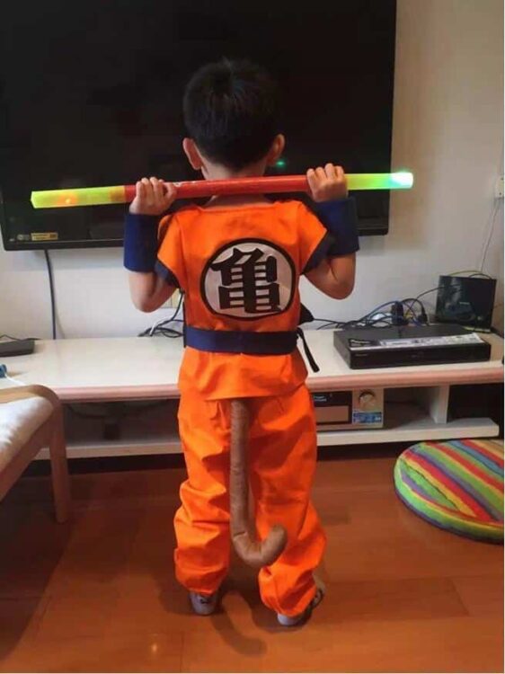 Dragon Ball Goku Saiyan Kid Training Uniform Symbol Cosplay Costume - Saiyan Stuff