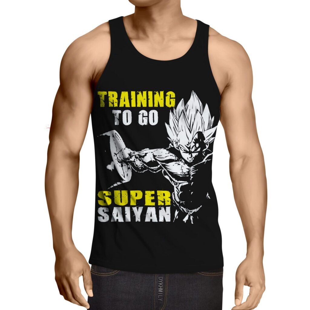 Dragon Ball Goku Super Saiyan Training Motivation Tank Top