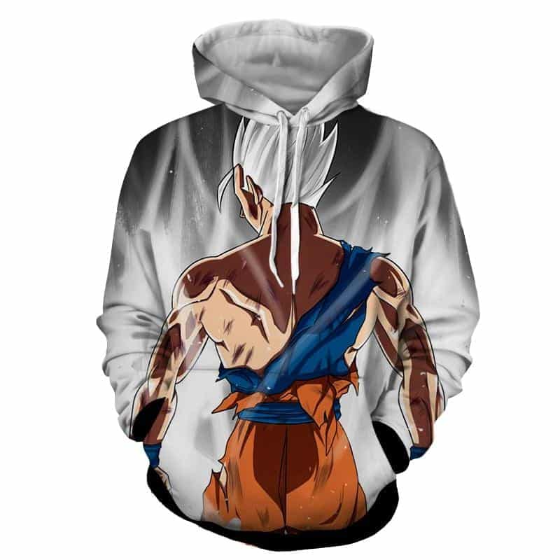 Dragon Ball Gohan White Super Saiyan Back View Epic Hoodie