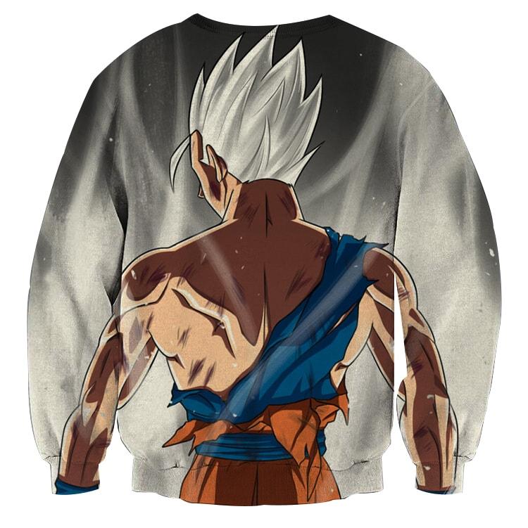 Dragon Ball Goku White Super Saiyan Back View Epic Sweatshirt - Image 2