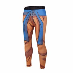 Dragon Ball Son Goku Orange Belt Fitness Gym Compression Leggings Pants - Saiyan Stuff - 1