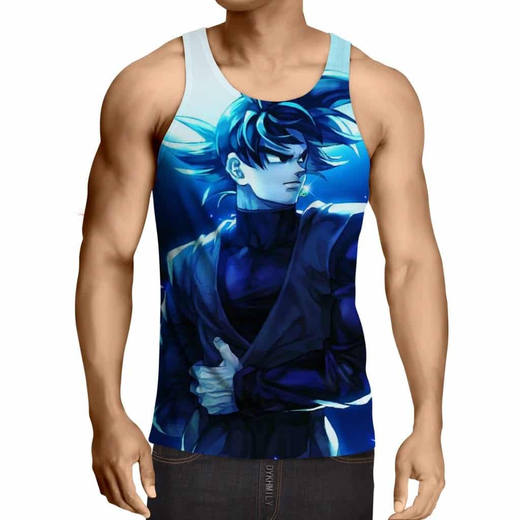 Dragon Ball Super Black Goku Cool Night Blue Moon Tank Top
