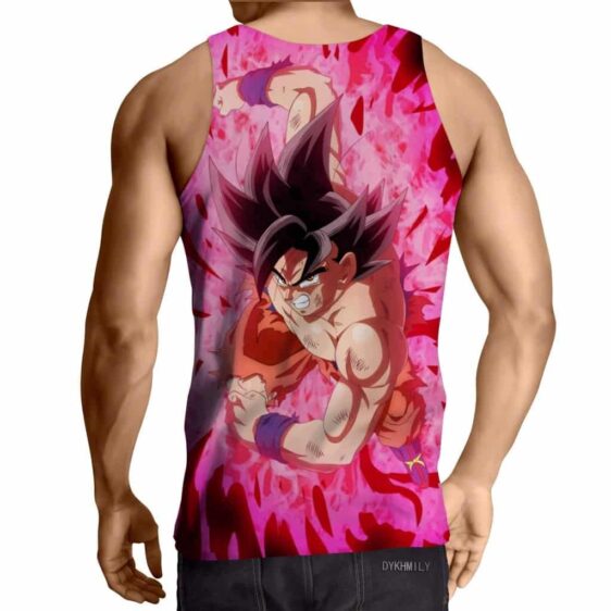 Dragon Ball Super Bruised Goku Red Kaioken Summer Tank Top - Image 2