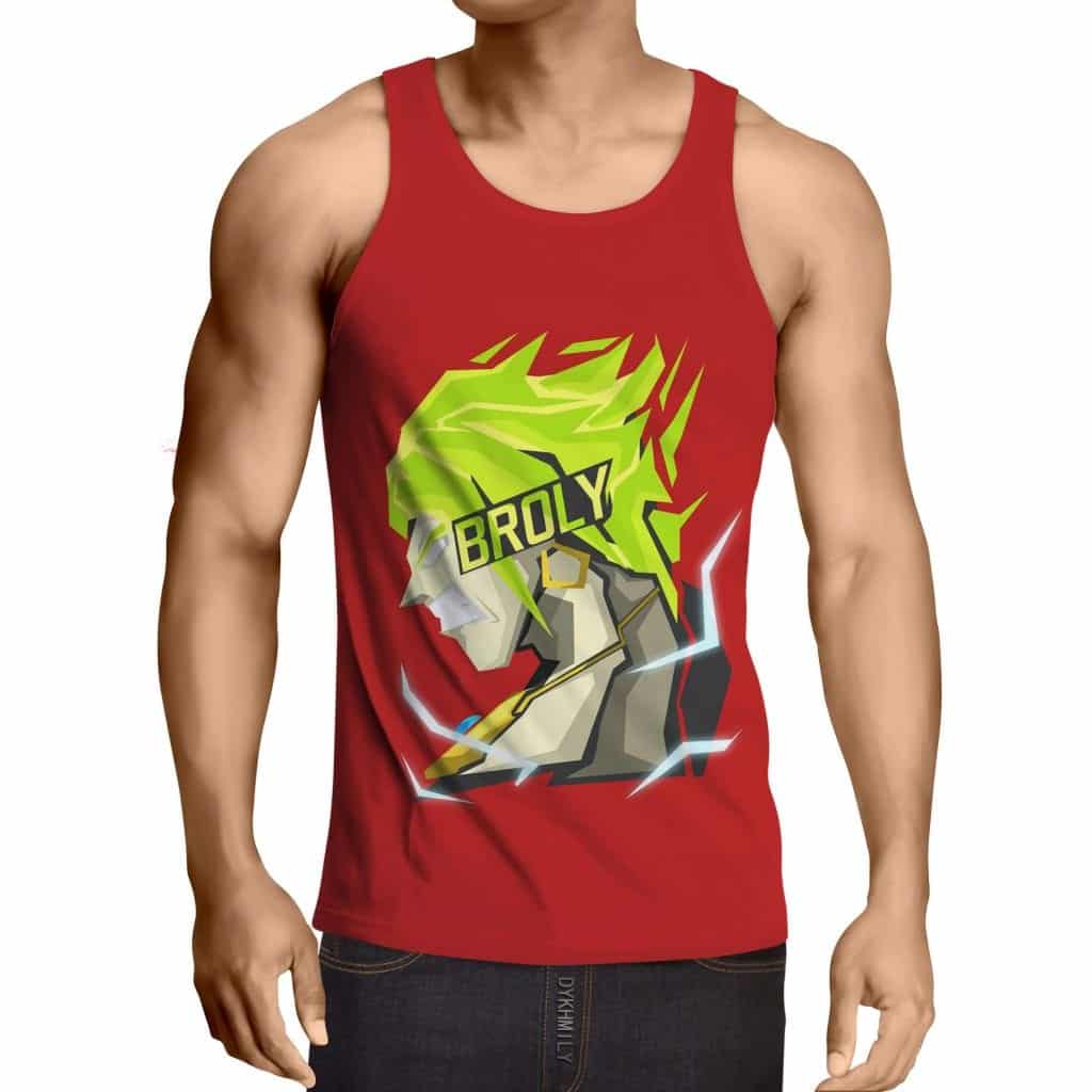 Dragon Ball Super Cool Legendary Broly Vector Art Tank Top