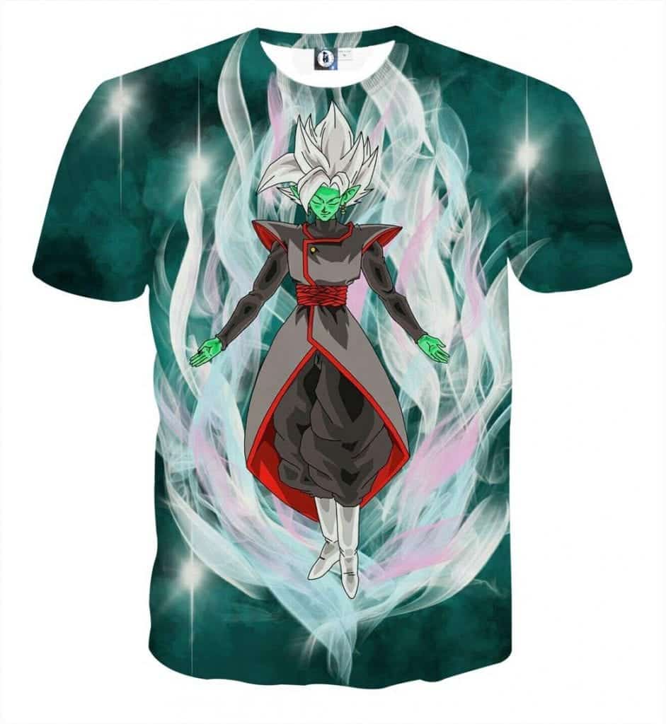 Dragon Ball Super Fused Zamasu Dope White Mighty Aura T-Shirt