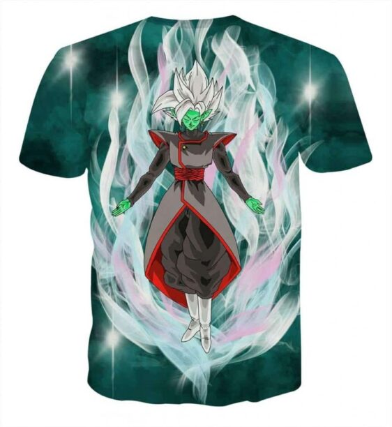 Dragon Ball Super Fused Zamasu Dope White Mighty Aura T-Shirt - Image 2