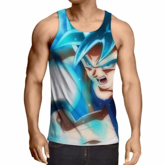 Dragon Ball Super Goku 2 Blue Super Saiyan Kamehameha Tank Top