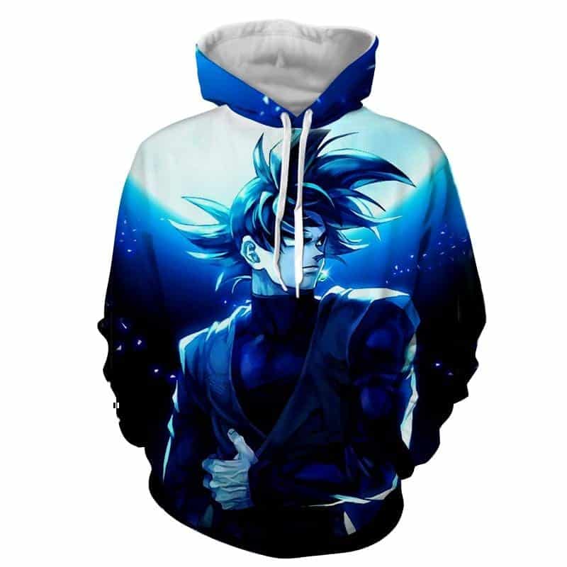 Dragon Ball Super Goku Black Cool Night Blue Sea Hoodie