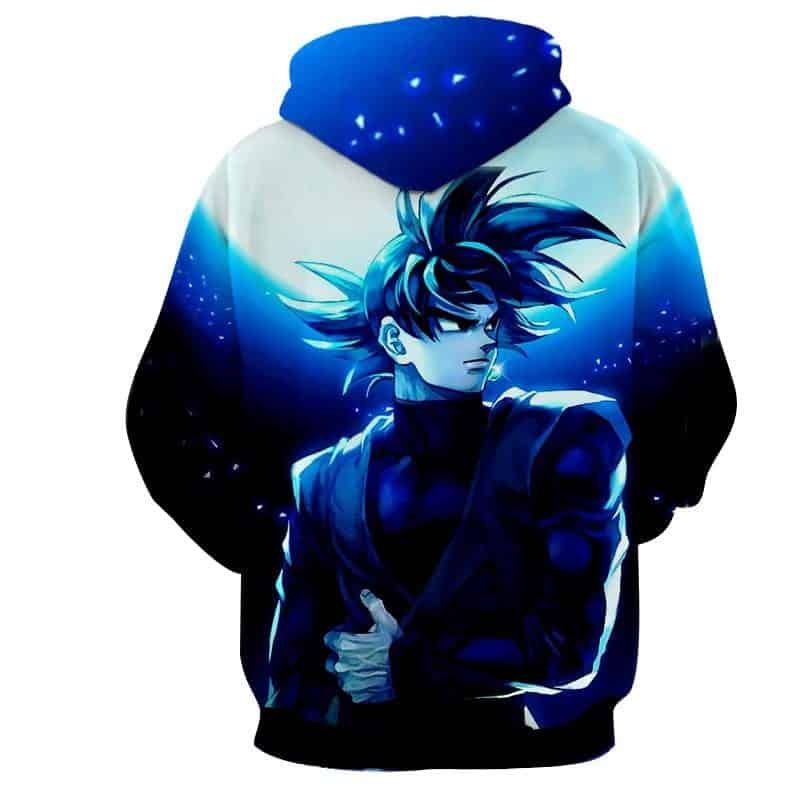Dragon Ball Super Goku Black Cool Night Blue Sea Hoodie - Image 2