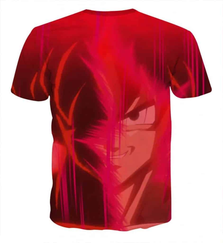 Dragon Ball Super Goku Red Kaioken Super Saiyan Epic T-Shirt - Image 2
