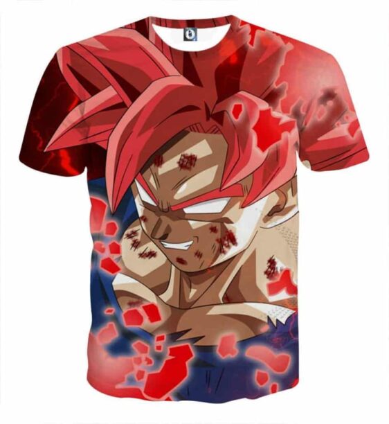 Dragon Ball Super Rage Goku Red Ultra Instinct Dope T-Shirt