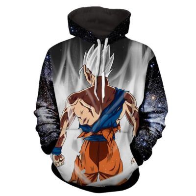 Dragon Ball Super Goku Kanji Symbol Epic Back View Hoodie - Saiyan Stuff