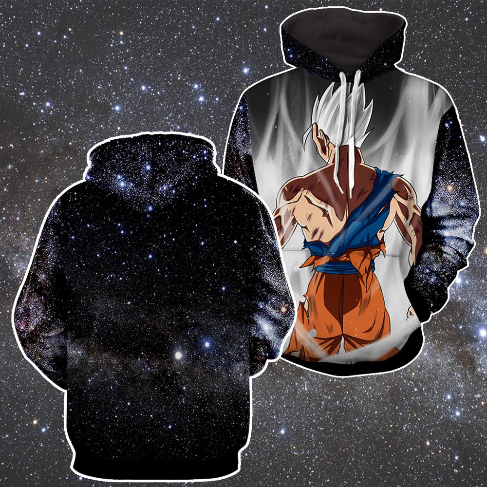 Dragon Ball Super Son Gohan Super Saiyan White Hair Hoodie - Image 3