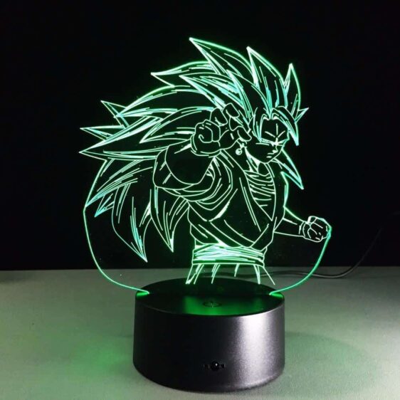 Dragon Ball Super Saiyan 3 Goku Color Changing Acrylic Panel Lamp - Saiyan Stuff - 3
