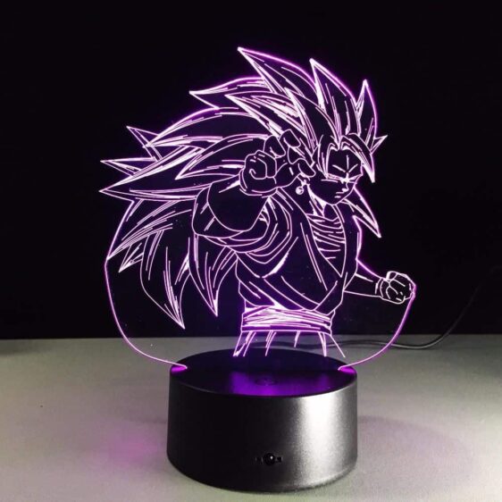 Dragon Ball Super Saiyan 3 Goku Color Changing Acrylic Panel Lamp - Saiyan Stuff - 4