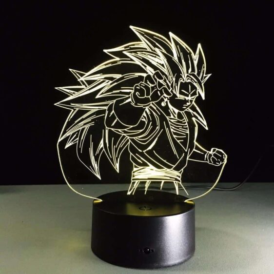Dragon Ball Super Saiyan 3 Goku Color Changing Acrylic Panel Lamp - Saiyan Stuff - 5