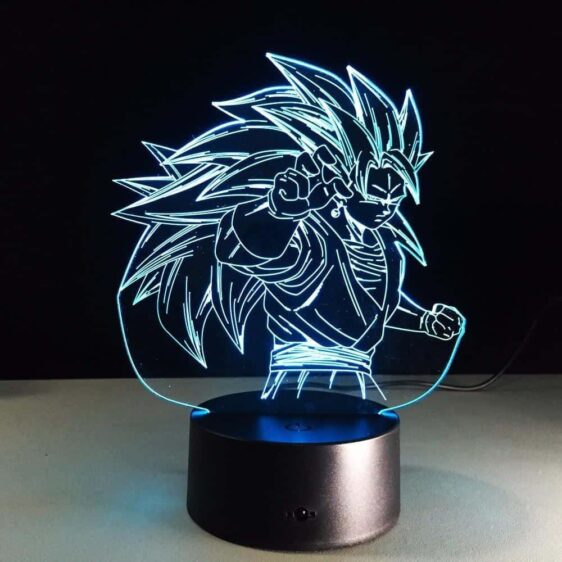 Dragon Ball Super Saiyan 3 Goku Color Changing Acrylic Panel Lamp - Saiyan Stuff - 6