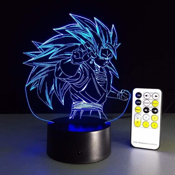Dragon Ball Super Saiyan 3 Goku Color Changing Acrylic Panel Lamp - Saiyan Stuff - 8
