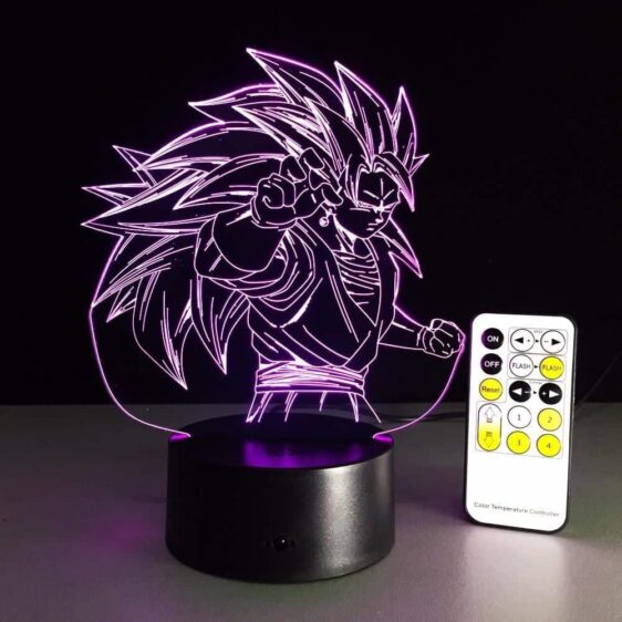 Dragon Ball Super Saiyan 3 Goku Color Changing Acrylic Panel Lamp - Saiyan Stuff - 9