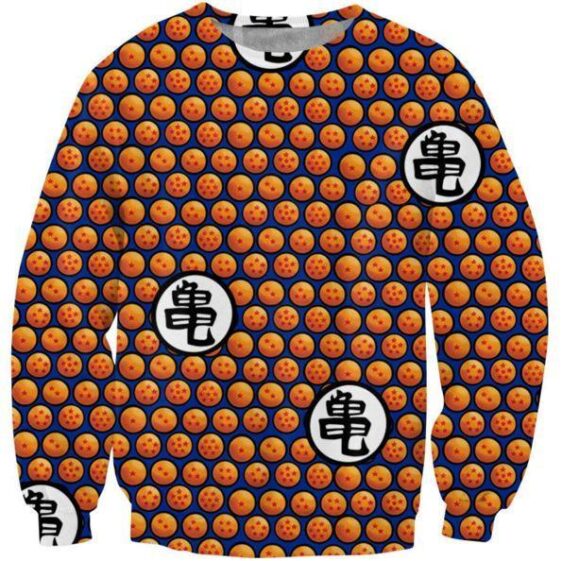 Dragon Ball Z Crystal Ball Dots Pattern Sweatshirt - Saiyan Stuff