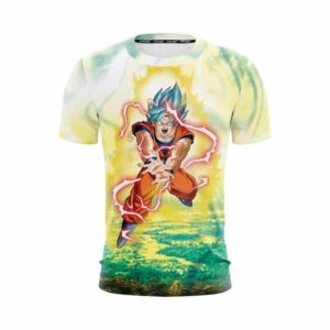 Dragon Ball Z Goku In His Captivating Kamehameha T-Shirt