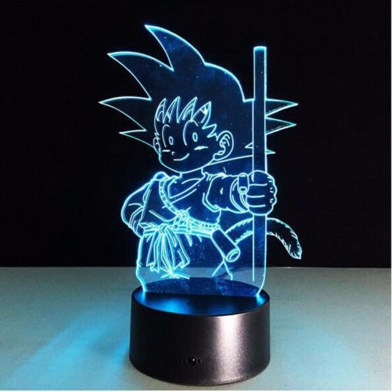 Dragon Ball Z Kid Goku Cute 7 Color Changing Acrylic Panel Lamp - Saiyan Stuff - 9