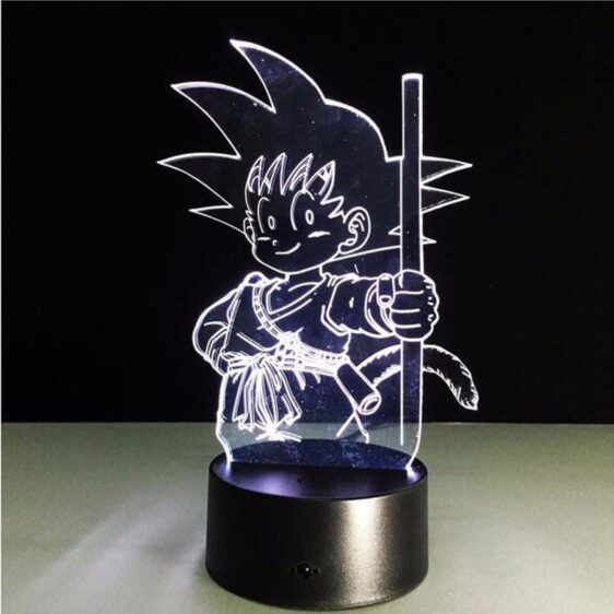 Dragon Ball Z Kid Goku Cute 7 Color Changing Acrylic Panel Lamp - Saiyan Stuff - 5