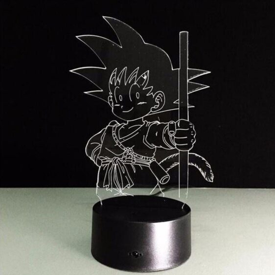 Dragon Ball Z Kid Goku Cute 7 Color Changing Acrylic Panel Lamp - Saiyan Stuff - 6