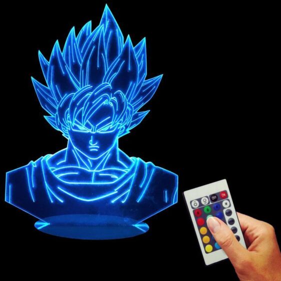 Dragon Ball Z Super Saiyan Son Goku Color Changing Table Acrylic Panel Lamp - Saiyan Stuff - 4
