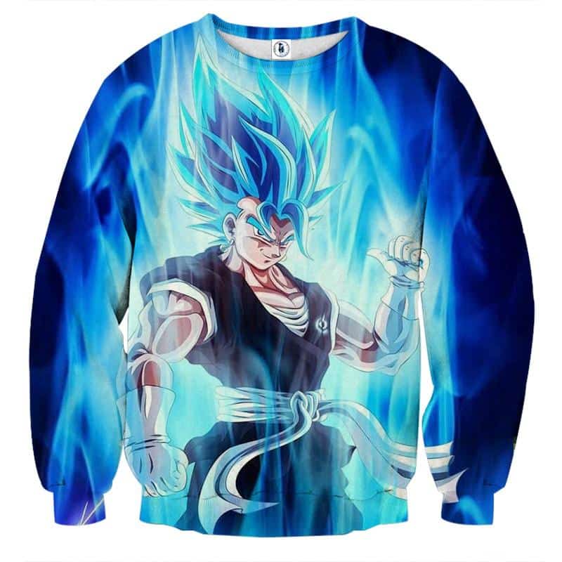 Dragon Ball Z Super Saiyan Vegito Blue Charge Aura Sweatshirt