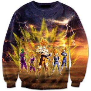 Frieza Super Saiyan Aura Goku Vegeta Gohan Trunks Piccolo Sweatshirt - Saiyan Stuff