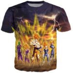 Frieza Super Saiyan Aura Goku Vegeta Gohan Trunks Piccolo T-Shirt - Saiyan Stuff