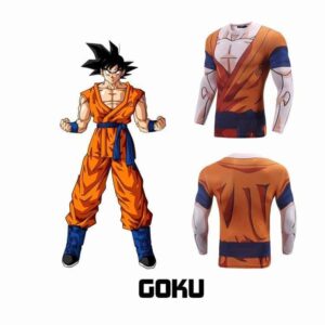 Goku Uniform Whis Symbol Long Sleeves Skin Gear Compression 3D Shirt - Saiyan Stuff