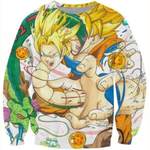 Goku and Shenron Dragon Ball Dope Sweatshirt - Saiyan Stuff