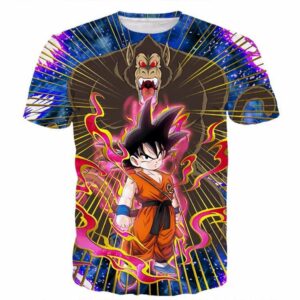 Great Ape Monkey Kid Goku Galaxy High-Quality Battle 3D T- Shirt - Saiyan Stuff - 1