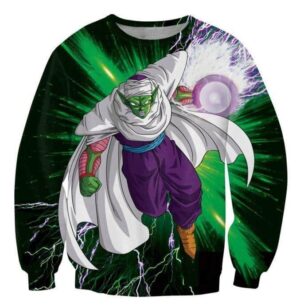 Green Z-Fighter Super Warrior Piccolo Dragon Ball Sweatshirt - Saiyan Stuff