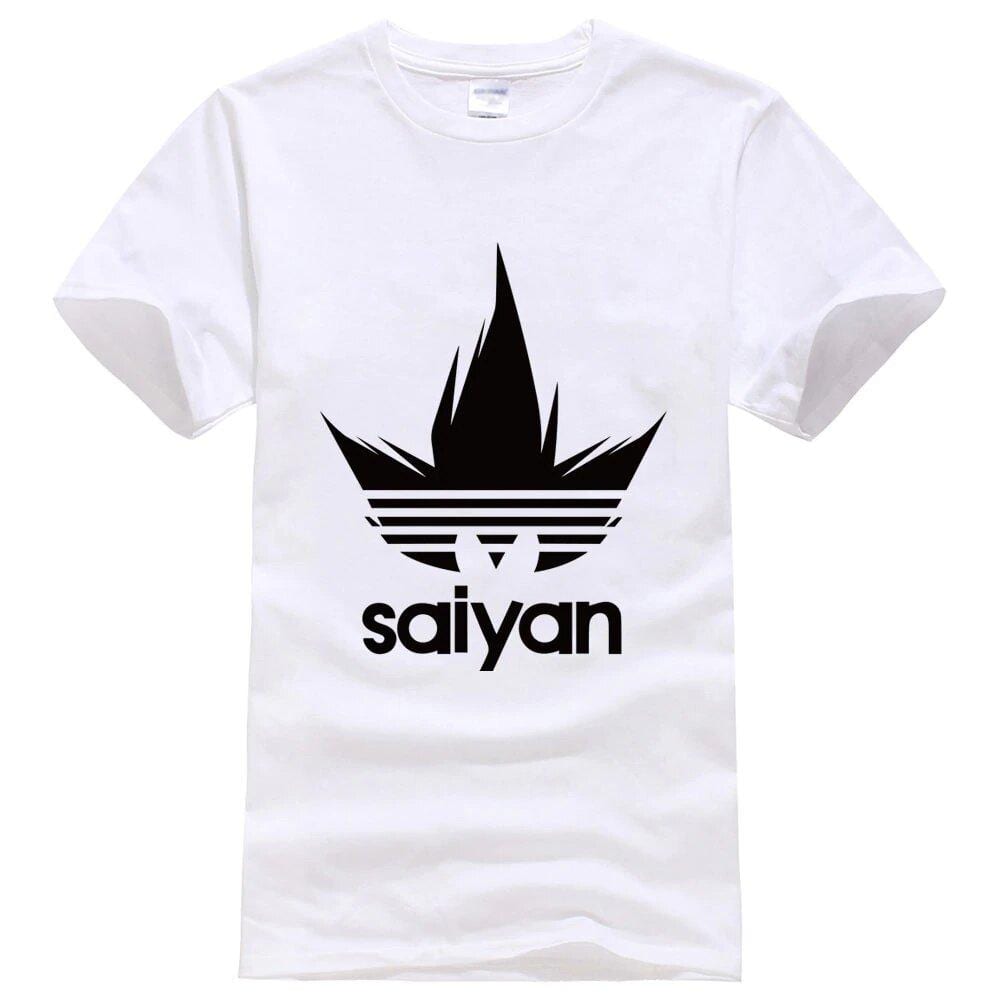 طريقة استخدام حبوب سبروفيتا لزيادة الوزن Dragon Ball Z Black Saiyan Adidas Parody White T-Shirt طريقة استخدام حبوب سبروفيتا لزيادة الوزن